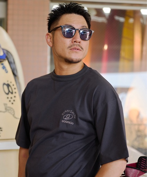 Sunny Smith(サニースミス)の「GODDESS embroidery Tee(Tシャツ/カットソー・メンズ・チャコール/オフホワイト・LARGE/MEDIUM)」の21枚目の写真