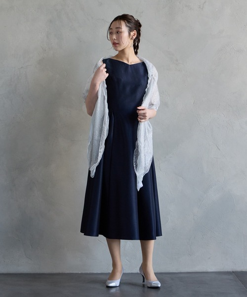 AIMER(エメ)の「ラメレース×シフォンストール(ストール/ショール・レディース・アイボリー/ブラック/ピンク/ベージュ/シルバー/ライトグレー・フリ-)」の7枚目の写真