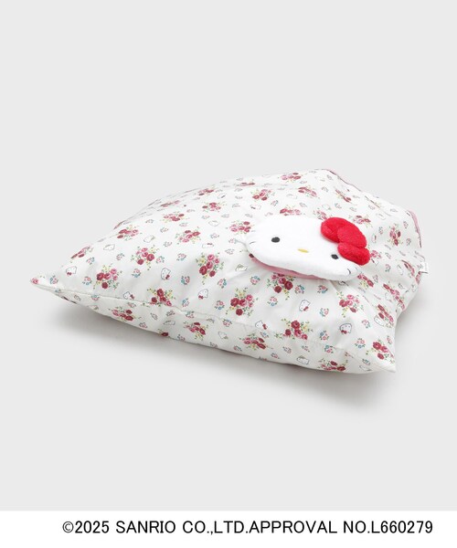 LAURA ASHLEY(ローラアシュレイ)の「【サンリオキャラクターズ コラボ】ハローキティ×ロザンヌ柄 パッカブルトートバッグ(エコバッグ/サブバッグ・レディース・ホワイト系3・00)」の8枚目の写真