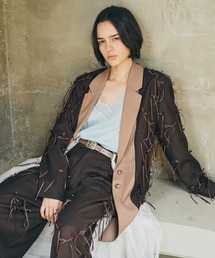 LA BELLE ETUDE（ラベルエチュード）の「many ribbon jacket（テーラードジャケット）」