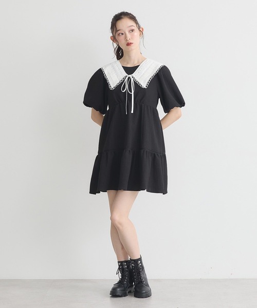 earth music&ecology(アースミュージックアンドエコロジー)の「セーラーカラーレース付け襟(付け襟・レディース・オフホワイト・FREE)」の8枚目の写真