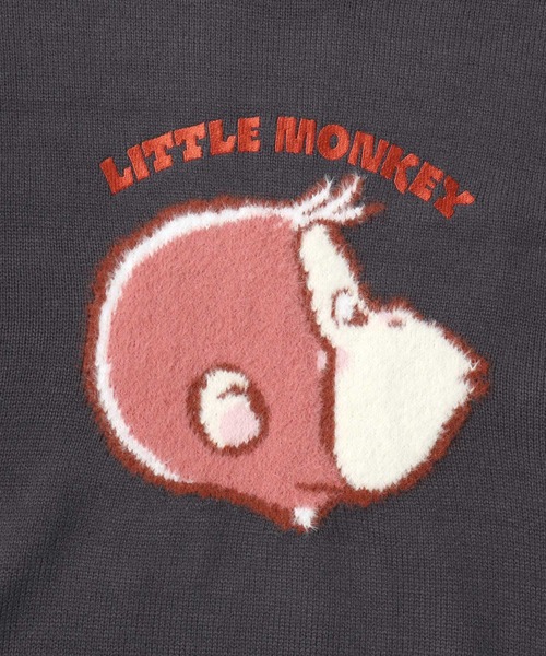 MARUKAWA(マルカワ)の「Curious George/おさるのジョージ オーバーサイズ ジャガード刺繍ニット レディース メンズ(ニット/セーター・レディース・アイボリー/ベージュ/スミクロ/ネイビー・L/LL/M)」の14枚目の写真