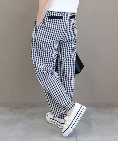 DONOBAN（ドノバン）の「ギンガムタックパンツ（その他パンツ・レディース・ブラック・LONG/SHORT）」の15枚目の写真