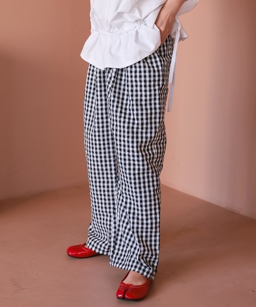 DONOBAN（ドノバン）の「ギンガムタックパンツ（その他パンツ・レディース・ブラック・LONG/SHORT）」の21枚目の写真