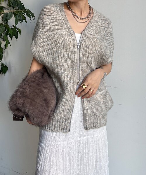 DouDou（ドゥドゥ）の「【WEB限定】ダブルフェイスニット