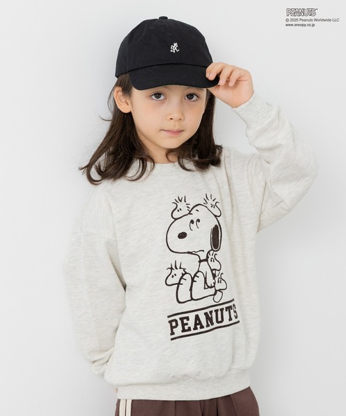 PEANUTS（ピーナッツ）の「〈ピーナッツ〉裏毛トレーナー（スウェット・キッズ・ブラック/チャコールグレー/ホワイト/オートミール・140/150/160/100/110/120/130）」の4枚目の写真