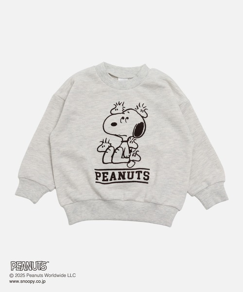 PEANUTS（ピーナッツ）の「〈ピーナッツ〉裏毛トレーナー（スウェット・キッズ・ブラック/チャコールグレー/ホワイト/オートミール・140/150/160/100/110/120/130）」の5枚目の写真