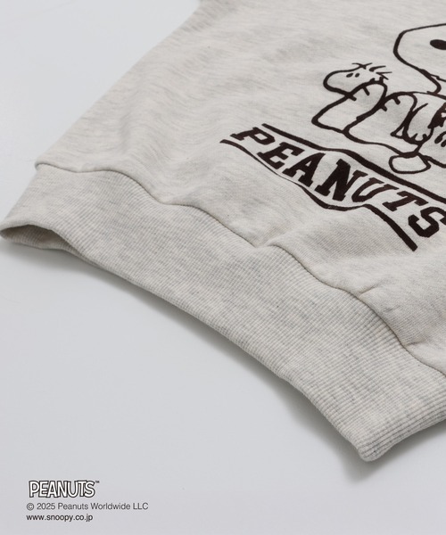 PEANUTS（ピーナッツ）の「〈ピーナッツ〉裏毛トレーナー（スウェット・キッズ・ブラック/チャコールグレー/ホワイト/オートミール・140/150/160/100/110/120/130）」の10枚目の写真