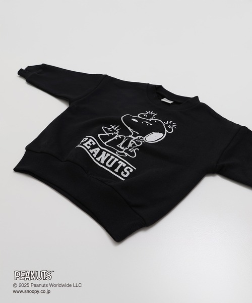 PEANUTS（ピーナッツ）の「〈ピーナッツ〉裏毛トレーナー（スウェット・キッズ・ブラック/チャコールグレー/ホワイト/オートミール・140/150/160/100/110/120/130）」の14枚目の写真