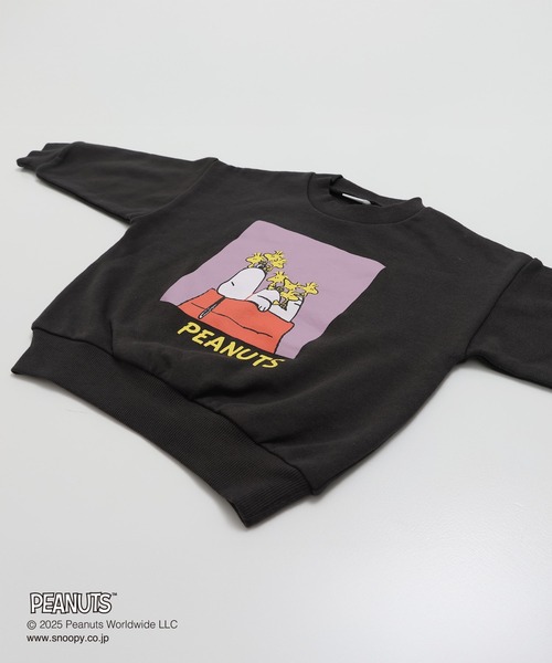 PEANUTS（ピーナッツ）の「〈ピーナッツ〉裏毛トレーナー（スウェット・キッズ・ブラック/チャコールグレー/ホワイト/オートミール・140/150/160/100/110/120/130）」の16枚目の写真