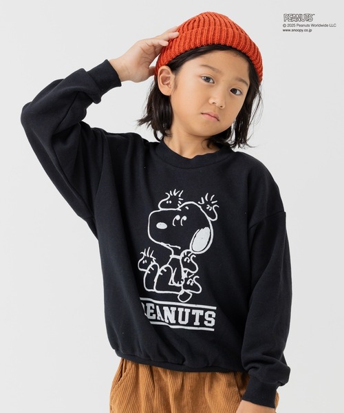 PEANUTS（ピーナッツ）の「〈ピーナッツ〉裏毛トレーナー（スウェット・キッズ・ブラック/チャコールグレー/ホワイト/オートミール・140/150/160/100/110/120/130）」の22枚目の写真