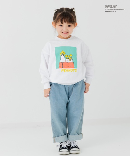 PEANUTS（ピーナッツ）の「〈ピーナッツ〉裏毛トレーナー（スウェット・キッズ・ブラック/チャコールグレー/ホワイト/オートミール・140/150/160/100/110/120/130）」の17枚目の写真