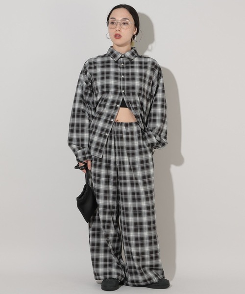 GEORGE'S（ジョージズ）の「オンブレチェックパンツ（その他パンツ・レディース・ブラック/ブルー/ブラウン・SMALL/MEDIUM）」の4枚目の写真