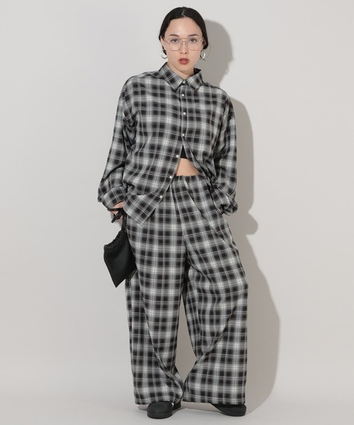 GEORGE'S（ジョージズ）の「オンブレチェックパンツ（その他パンツ・レディース・ブラック/ブルー/ブラウン・SMALL/MEDIUM）」の5枚目の写真