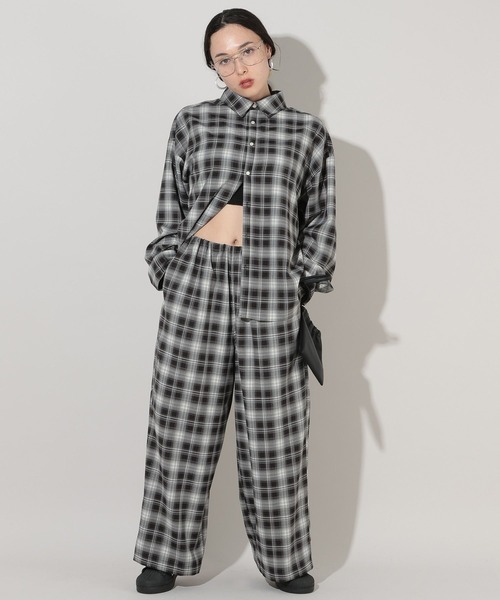 GEORGE'S（ジョージズ）の「オンブレチェックパンツ（その他パンツ・レディース・ブラック/ブルー/ブラウン・SMALL/MEDIUM）」の6枚目の写真