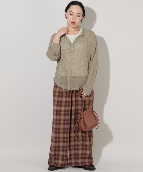 GEORGE'S（ジョージズ）の「オンブレチェックパンツ（その他パンツ・レディース・ブラック/ブルー/ブラウン・SMALL/MEDIUM）」の15枚目の写真