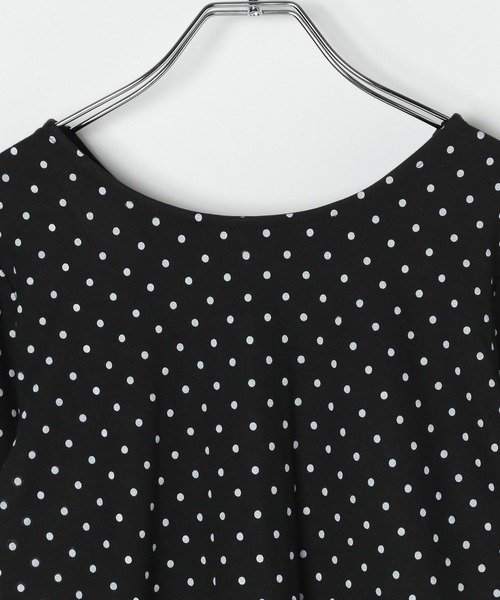3.3 Field Trip （3.3フィールドトリップ）の「3.3 Field Trip／ドットフリルカーディガン（カーディガン/ボレロ・レディース・ブラック/ホワイト・FREE）」の8枚目の写真
