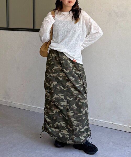 CPCM(シーピーシーエム)の「スラブシアーロンT(Tシャツ/カットソー・レディース・ブルー系その他/ブラック/ホワイト系その他/ベージュ系その他/レッド系その他/オフホワイト・MEDIUM/LARGE)」の18枚目の写真