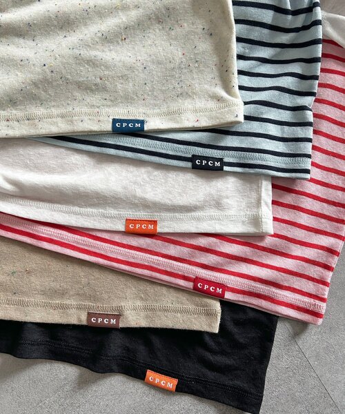 CPCM(シーピーシーエム)の「スラブシアーロンT(Tシャツ/カットソー・レディース・ブルー系その他/ブラック/ホワイト系その他/ベージュ系その他/レッド系その他/オフホワイト・MEDIUM/LARGE)」の21枚目の写真