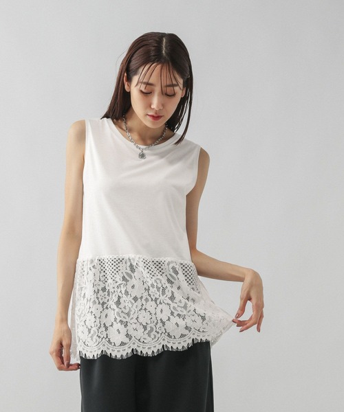 PPFM タンクトップ セール】ヘビロッT裾切り替えタンクトップ/575213（タンクトップ