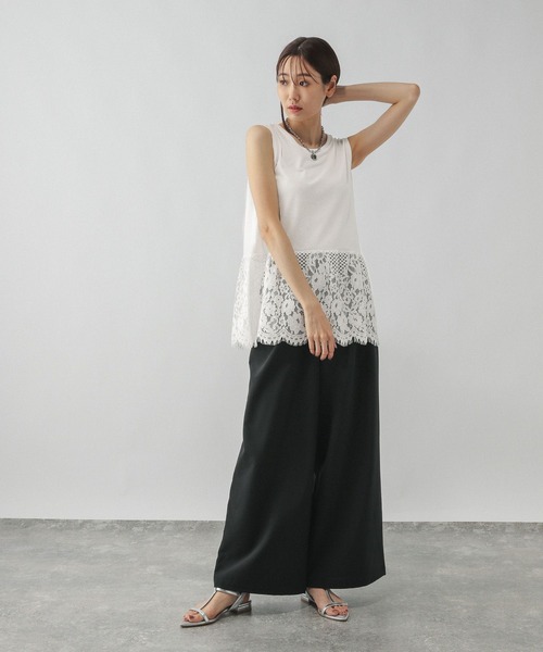 GLOBAL WORK（グローバルワーク）の「ヘビロッT裾切り替えタンクトップ/575213（タンクトップ・レディース・ホワイト系その他2/ホワイト・LARGE/MEDIUM）」の16枚目の写真