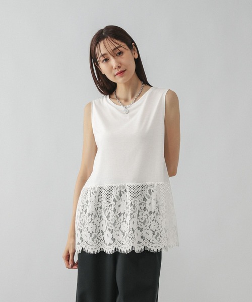 GLOBAL WORK（グローバルワーク）の「ヘビロッT裾切り替えタンクトップ/575213（タンクトップ・レディース・ホワイト系その他2/ホワイト・LARGE/MEDIUM）」の17枚目の写真