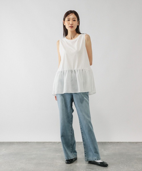 セール】ヘビロッT裾切り替えタンクトップ/575213（タンクトップ