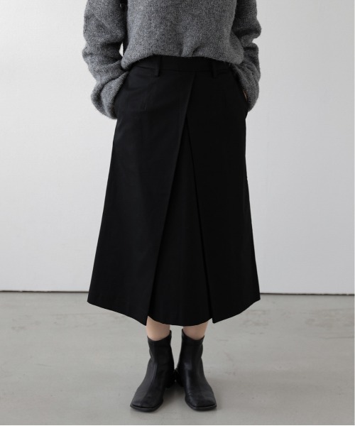 ストレッチツイルミディ丈スカート（スカート）｜La-gemme（ラジェム