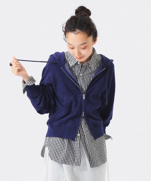 SCREEN STARS（スクリーンスターズ）の「【別注】SCREEN STARS / フルジップ パーカー（パーカー・レディース・オフホワイト/オレンジ/ネイビー・ONE SIZE）」の2枚目の写真