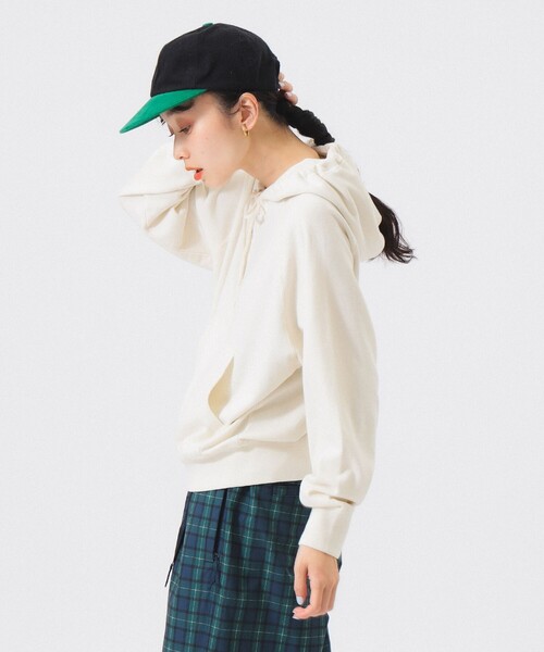 SCREEN STARS（スクリーンスターズ）の「【別注】SCREEN STARS / フルジップ パーカー（パーカー・レディース・オフホワイト/オレンジ/ネイビー・ONE SIZE）」の6枚目の写真