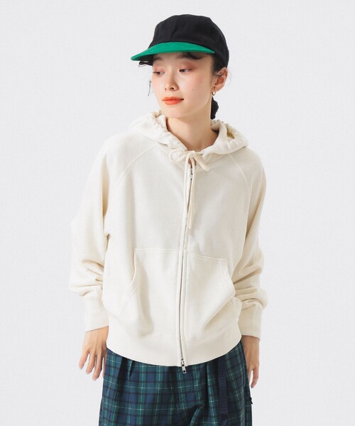 SCREEN STARS（スクリーンスターズ）の「【別注】SCREEN STARS / フルジップ パーカー（パーカー・レディース・オフホワイト/オレンジ/ネイビー・ONE SIZE）」の7枚目の写真