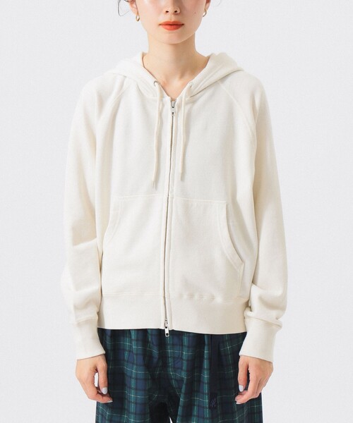 SCREEN STARS（スクリーンスターズ）の「【別注】SCREEN STARS / フルジップ パーカー（パーカー・レディース・オフホワイト/オレンジ/ネイビー・ONE SIZE）」の8枚目の写真