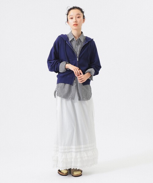 SCREEN STARS（スクリーンスターズ）の「【別注】SCREEN STARS / フルジップ パーカー（パーカー・レディース・オフホワイト/オレンジ/ネイビー・ONE SIZE）」の17枚目の写真