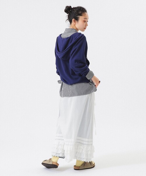 SCREEN STARS（スクリーンスターズ）の「【別注】SCREEN STARS / フルジップ パーカー（パーカー・レディース・オフホワイト/オレンジ/ネイビー・ONE SIZE）」の18枚目の写真