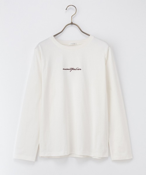 Honeys(ハニーズ)の「ロゴ刺繍Tシャツ(Tシャツ/カットソー・レディース・グリーン/ブラウン/ベージュ/ブラック/オフホワイト・L/LL/M/S)」の19枚目の写真