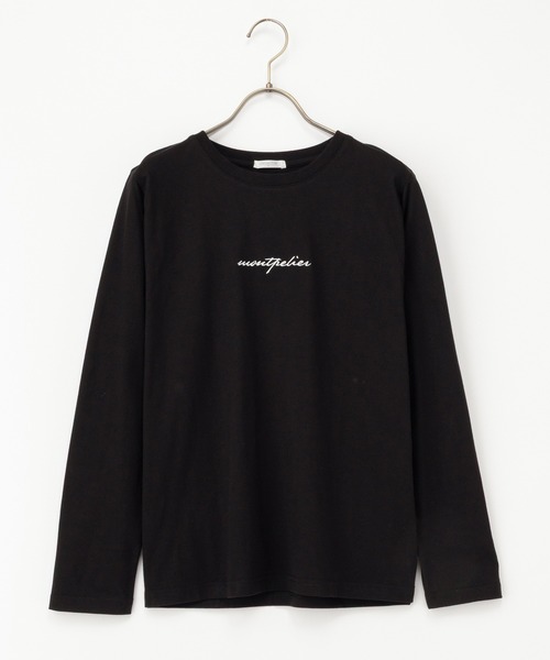 Honeys(ハニーズ)の「ロゴ刺繍Tシャツ(Tシャツ/カットソー・レディース・グリーン/ブラウン/ベージュ/ブラック/オフホワイト・L/LL/M/S)」の21枚目の写真