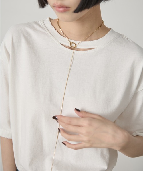 AIC.（エーアイシー）の「リングデザインロングネックレス（ネックレス・レディース・ゴールド・FREE）」の2枚目の写真