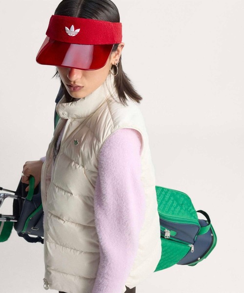サイズ：2XL ADIDAS GOLF アディダスゴルフ IW2818 2024年 ハーフジップ ベスト  ベージュ系 [240101474680] ゴルフウェア メンズ ストスト adidas GOLF アディダス ゴルフ ウェア ハーフジップ ジャージ O