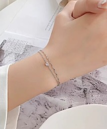 ONEP STAR（ワンピスター）の「ソリティアクリスタルブレスレット（ブレスレット）」