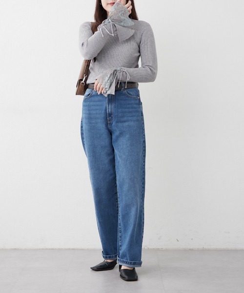 continuer de NICE CLAUP(コンティニューデナイスクラップ)の「袖レース&リボンニットトップス(ニット/セーター・レディース・ピンク/アイボリー/ブラック/トップグレー/ボルドー/ブラウン/サックスブルー/ピンク系その他/ベージュ・FREE)」の22枚目の写真