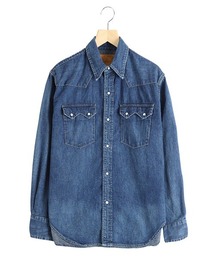 REMI RELIEF / レミレリーフ：8.5oz DENIM WESTERNSHIRT（ノコギリ型フラップ）：RN28369250[STD]