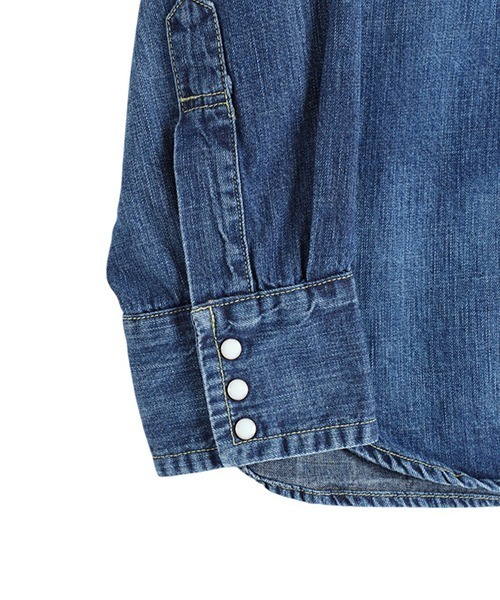 REMI RELIEF（レミレリーフ）の「REMI RELIEF / レミレリーフ：8.5oz DENIM WESTERNSHIRT（ノコギリ型フラップ）：RN28369250[STD]（シャツ/ブラウス・メンズ・ブルー系その他/ブルー・M/S）」の7枚目の写真