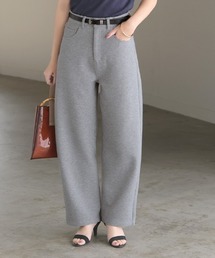 ポンチバレルレッグパンツ