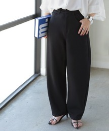 ポンチバレルレッグパンツ