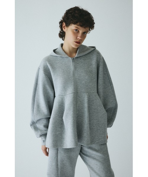 HeRIN.CYE(ヘリンドットサイ)の「Feels foodie cardigan フィールズフーディーカーディガン(カーディガン/ボレロ・レディース・ブラック/ベージュ/グレー・FREE)」の1枚目の写真