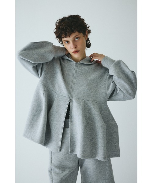 HeRIN.CYE(ヘリンドットサイ)の「Feels foodie cardigan フィールズフーディーカーディガン(カーディガン/ボレロ・レディース・ブラック/ベージュ/グレー・FREE)」の9枚目の写真