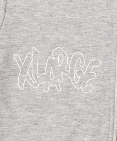 XLARGE KIDS（エクストララージキッズ）の「総ロゴジップパーカー（パーカー・キッズ・ブラック/トップグレー・90cm/100cm/120cm/130cm/80ｃｍ/110cm/140cm）」の5枚目の写真