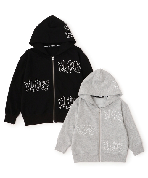 XLARGE KIDS（エクストララージキッズ）の「総ロゴジップパーカー（パーカー・キッズ・ブラック/トップグレー・90cm/100cm/120cm/130cm/80ｃｍ/110cm/140cm）」の11枚目の写真