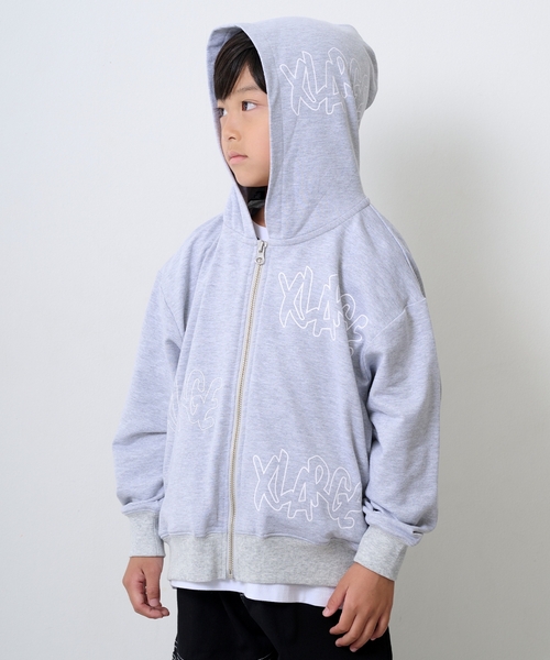 XLARGE KIDS（エクストララージキッズ）の「総ロゴジップパーカー（パーカー・キッズ・ブラック/トップグレー・90cm/100cm/120cm/130cm/80ｃｍ/110cm/140cm）」の14枚目の写真