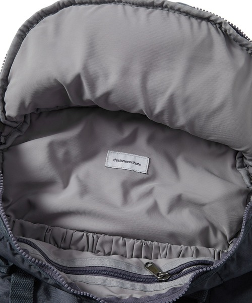 thisisneverthat(ディスイズネバーザット)の「Overdyed MP Backpack(バックパック/リュック・メンズ・パープル系その他/チャコールアッシュ・FREE)」の13枚目の写真